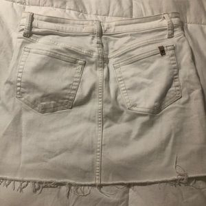 Joes white jean skirt